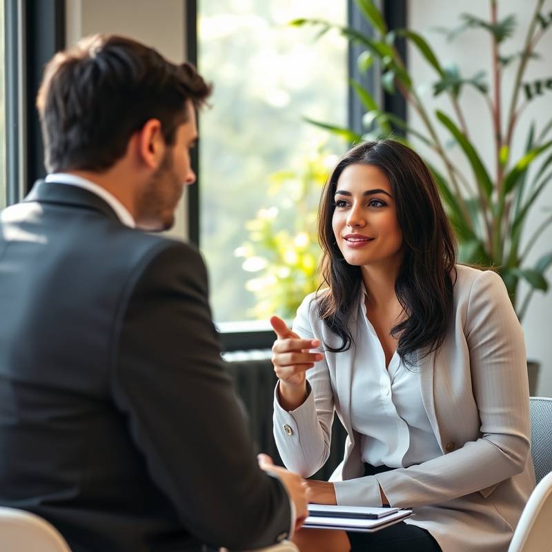 Een professionele mock interview sessie met feedback